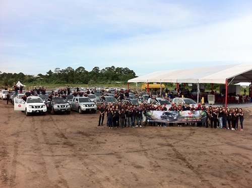Group photo at Nissan Village site