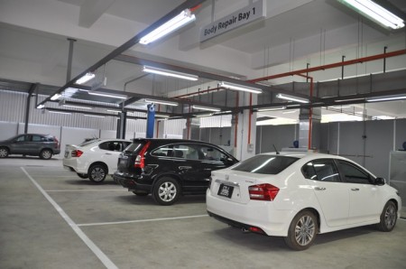 Body Repair Bays at Macinda Auto Body and Paint Centre