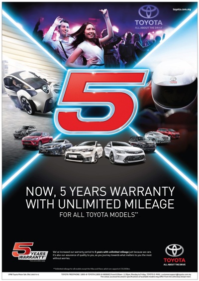 Toyota 5YEARS Warranty-mekanika (1)